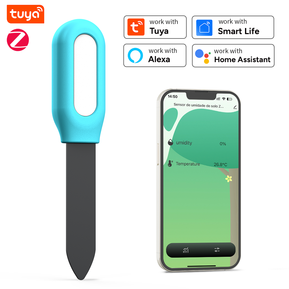 Smart Garden Home Assistant - Tuya Zigbee Soil Sensor Humidity Temperature