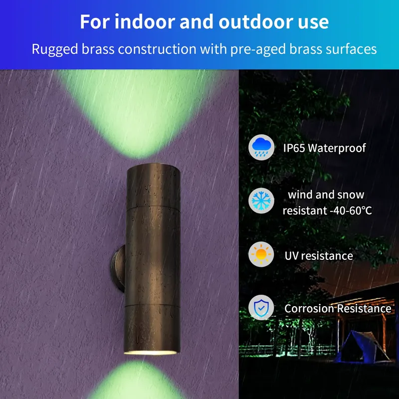 Durable Brass Outdoor LED Wall - Smart Garden review and price