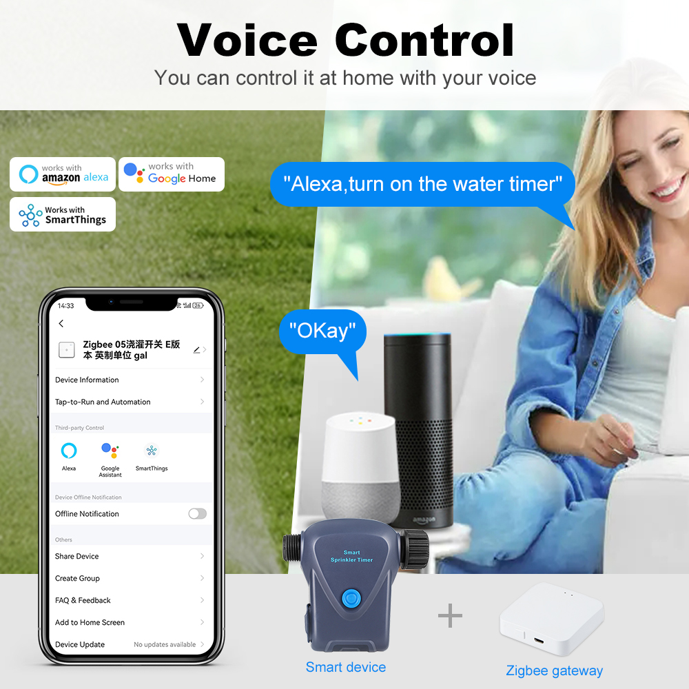 Zigbee3.0 Smart Life Automatic - Smart Garden Home Assistant review and price