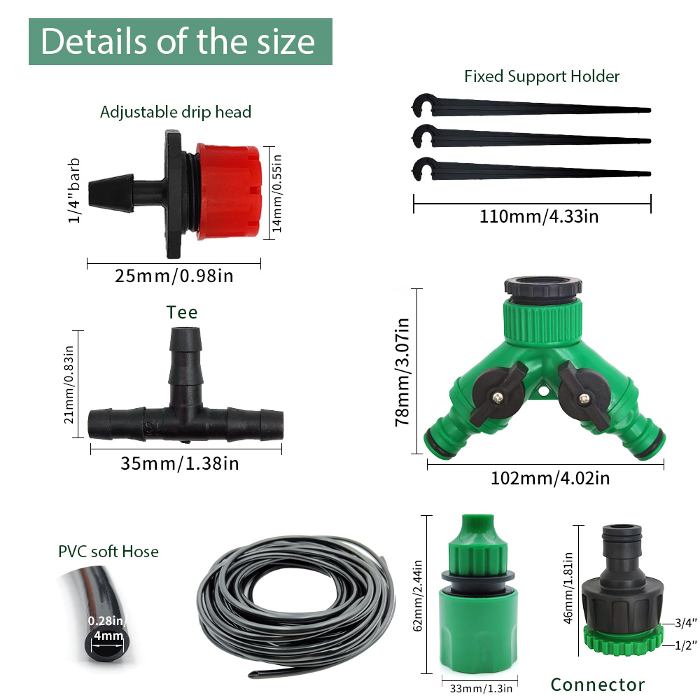 Greenhouse 15M-30M DIY Drip Ir - Smart Garden Technology review and price