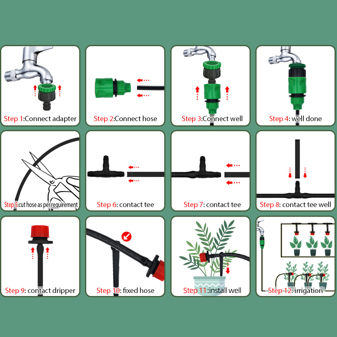 Greenhouse 15M-30M DIY Drip Ir - Smart Garden Technology review and price