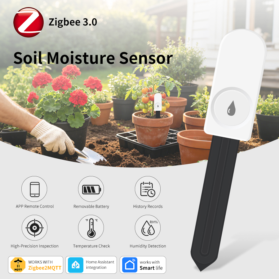 ZigBee Smart Soil Moisture Sen - Smart Garden Home Assistant review and price
