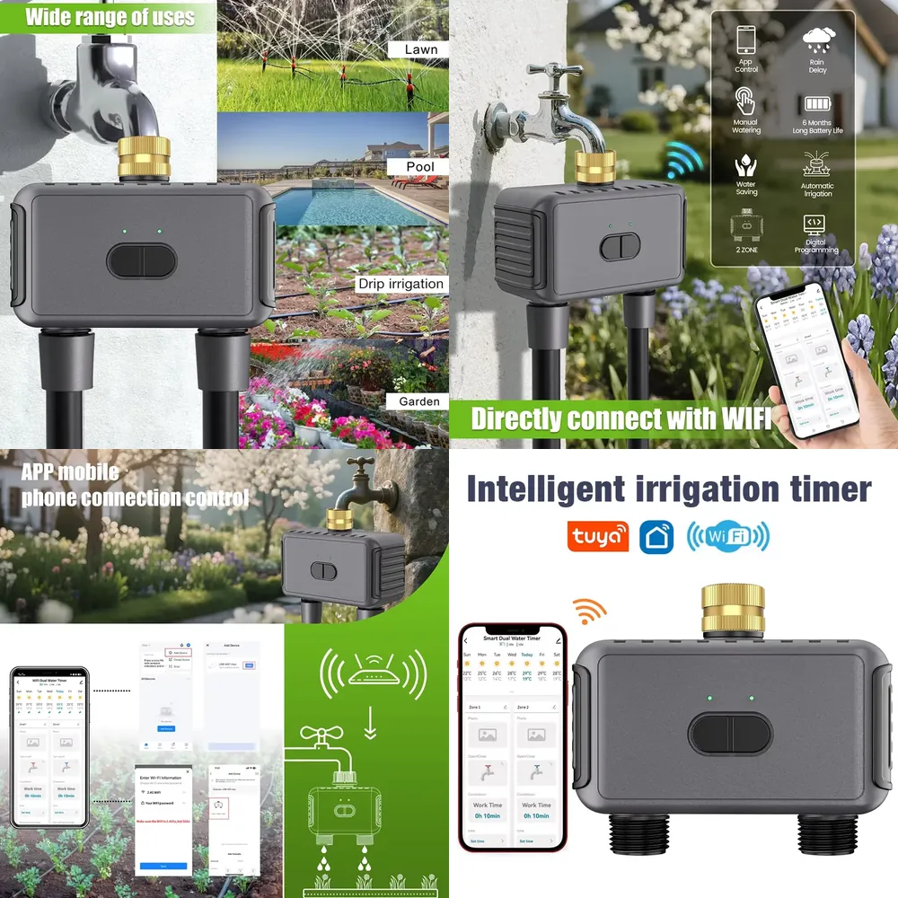 WAP01 WiFi APP Control Dual Ho - Smart Garden Irrigation review and price
