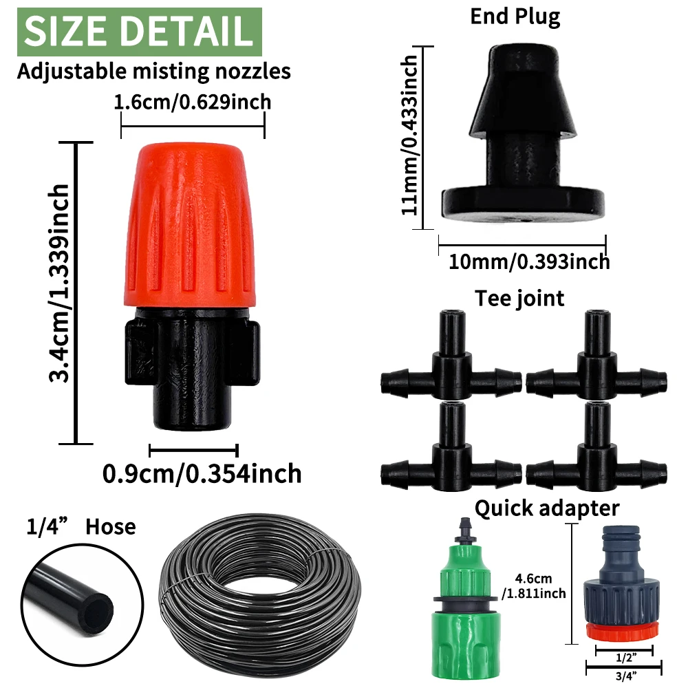 Fog Nozzles Irrigation Kit 5M- - Smart Garden Technology review and price