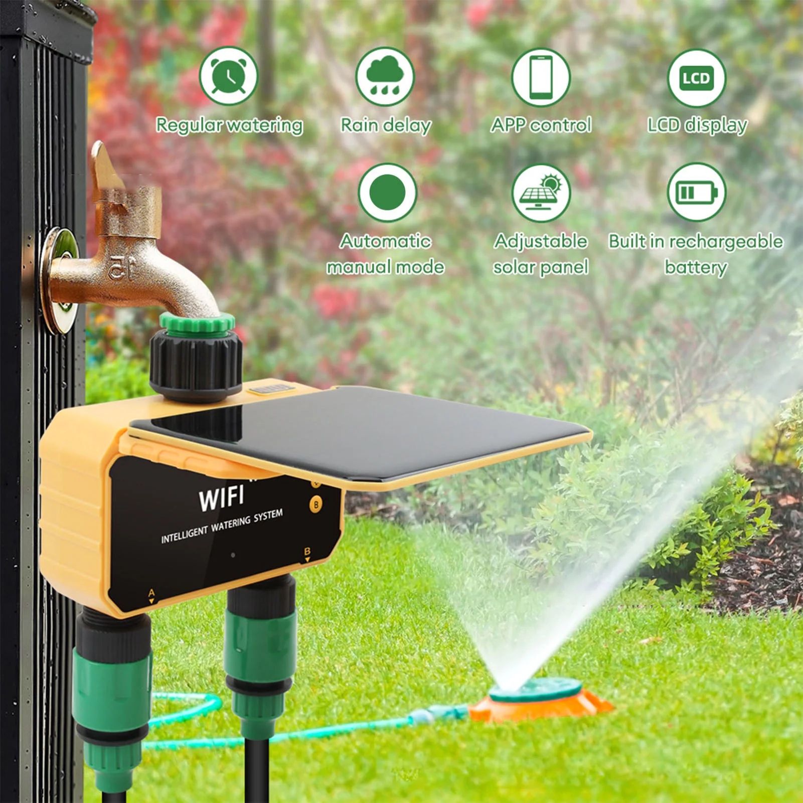 Solar WiFi Smart Irrigation Ti - Smart Garden Irrigation review and price