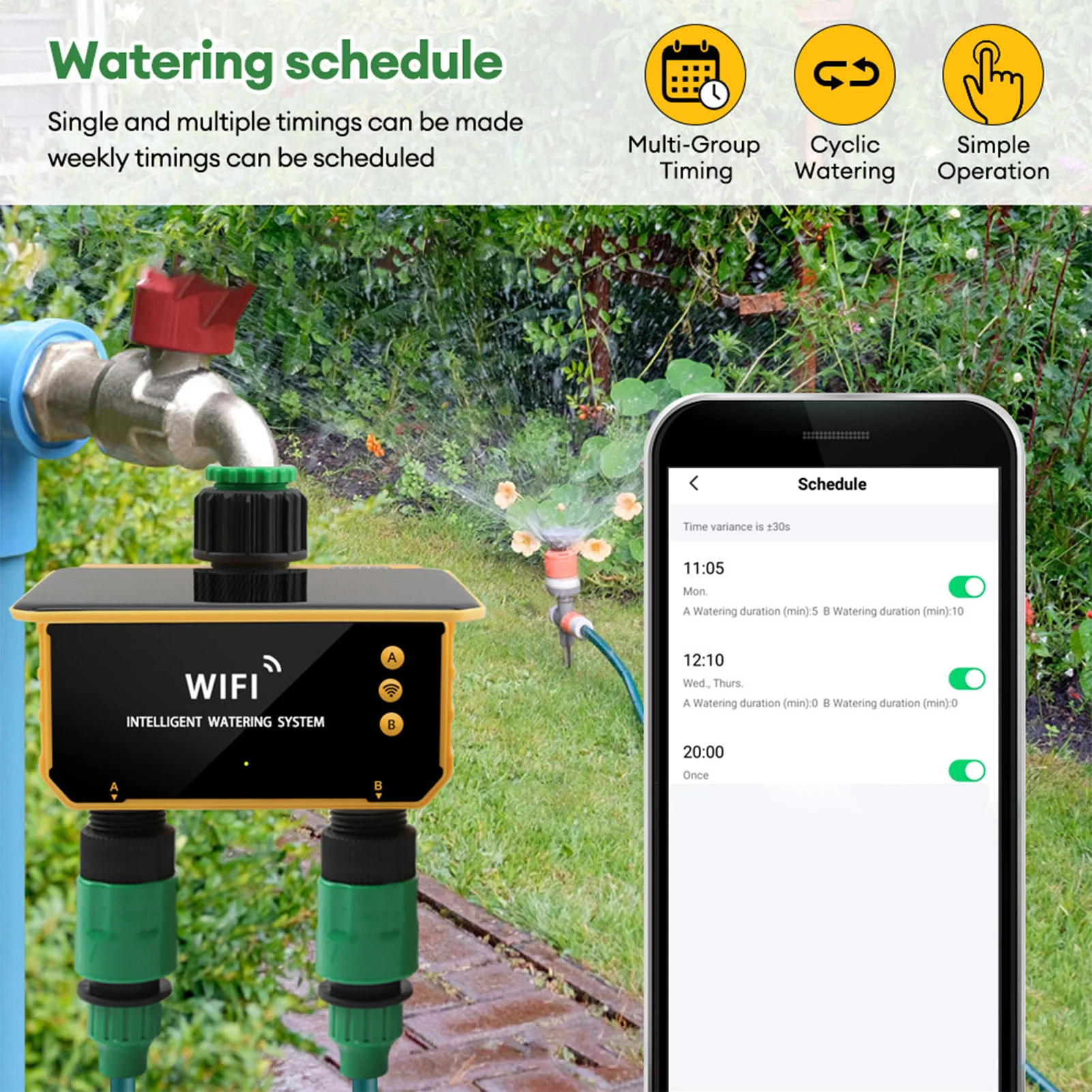Solar WiFi Smart Irrigation Ti - Smart Garden Irrigation review and price