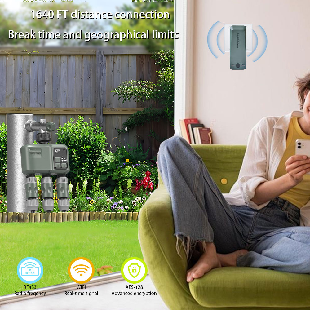 Tuya Wifi+RF433 3-outlet Water - Smart Garden Irrigation review and price