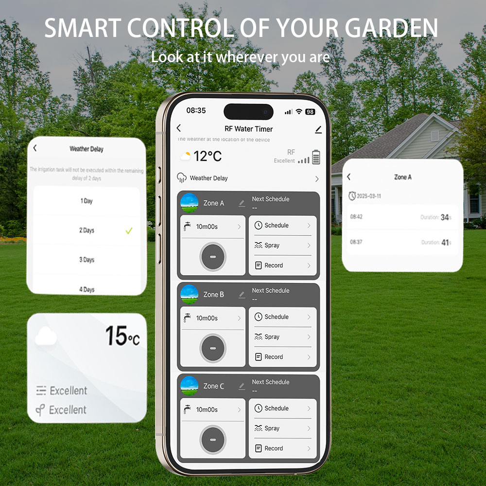 Tuya Wifi+RF433 3-outlet Water - Smart Garden Irrigation review and price