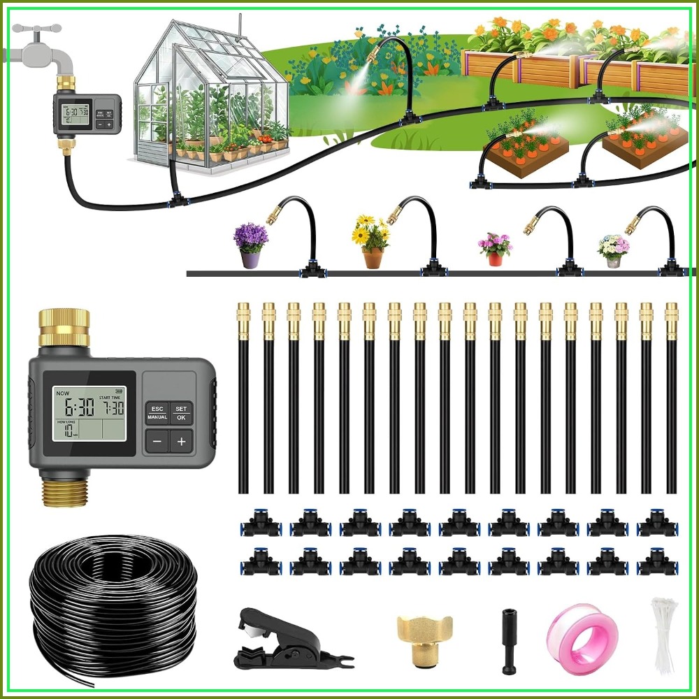 60FT Drip Irrigation System Wi - Smart Garden Raised Bed review and price