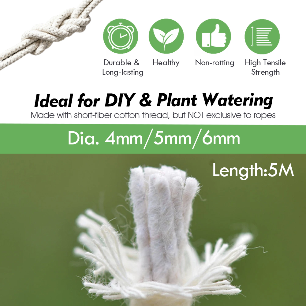 4/5/6mm Self Watering Cotton W - Smart Garden Technology review and price
